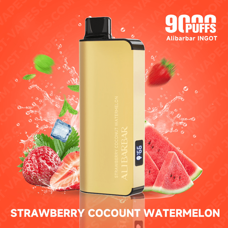 Strawberry Coconut Watermelon – Alibarbar Ingot – 9000 Puffs